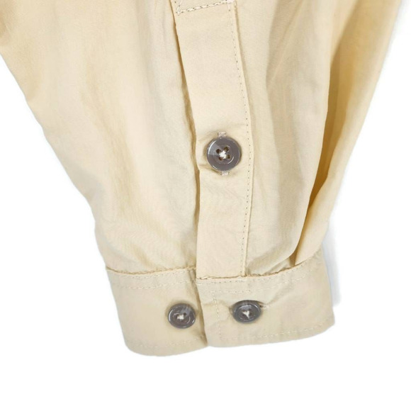 Little Donkey Andy Mens Power Dry Fishing Shirt Yellow Button Vented Pockets L - Picture 3 of 8